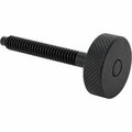 Bsc Preferred Steel Knurled-Head Extended-Tip Thumb Screw 10-24 Thread Size 1-1/2 Long 90079A251
